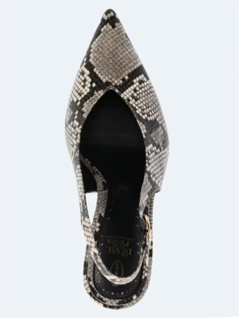 🐍 NIB Scoop Devil Wears Prada Snake Slingback Heels 8.5 - Picture 2 of 7
